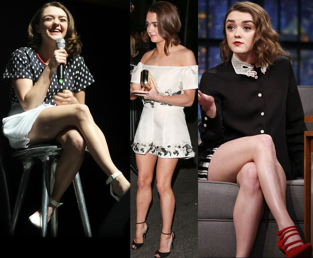 Maisie Williams And More Of Her Great Legs Famous Nipple