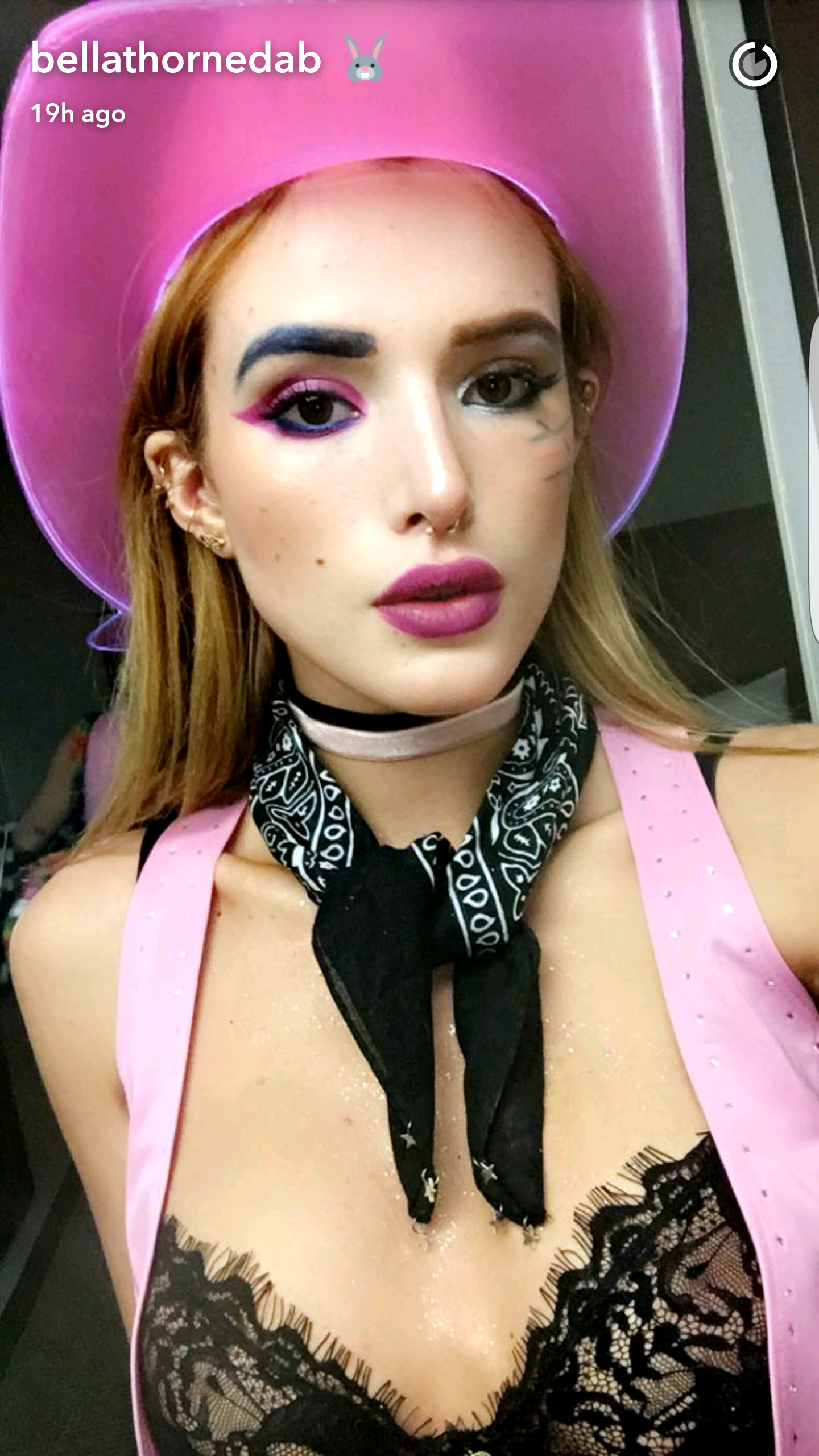 Bella Thorne Halloween Snapchats
