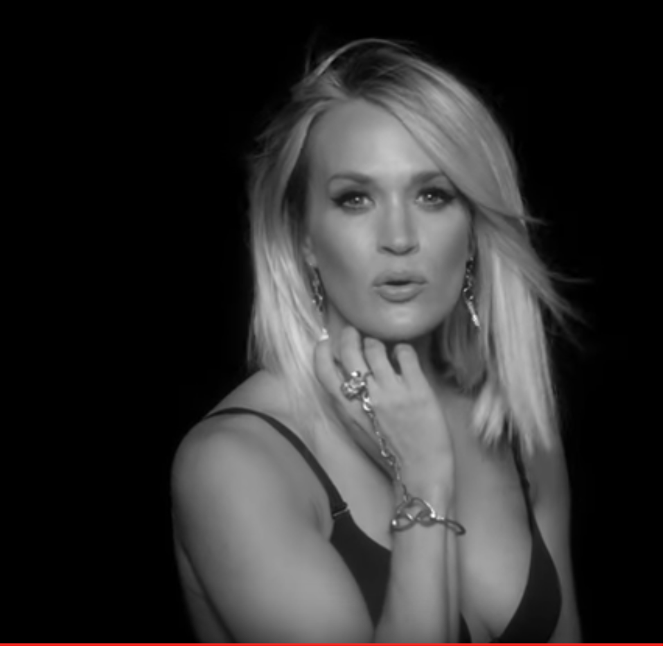 Carrie Underwood Showing Some Rare Cleavage In Her Newest Music Video "Dirty Laundry" - Famous ...