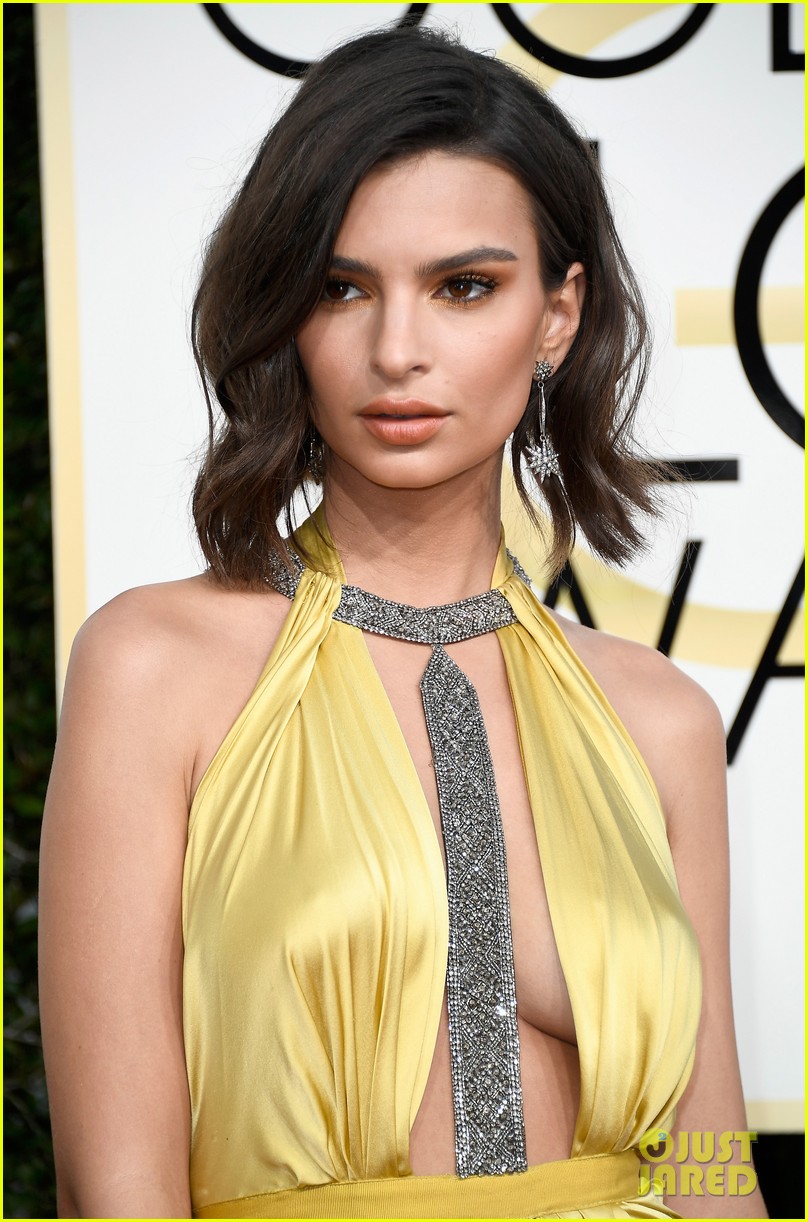 Emily Ratajkowski Flashing A Little At Golden Globes After Party