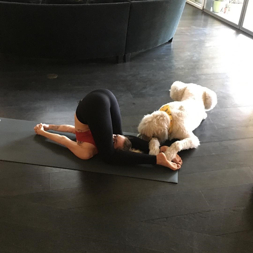 Miley Cyrus Loves Yoga