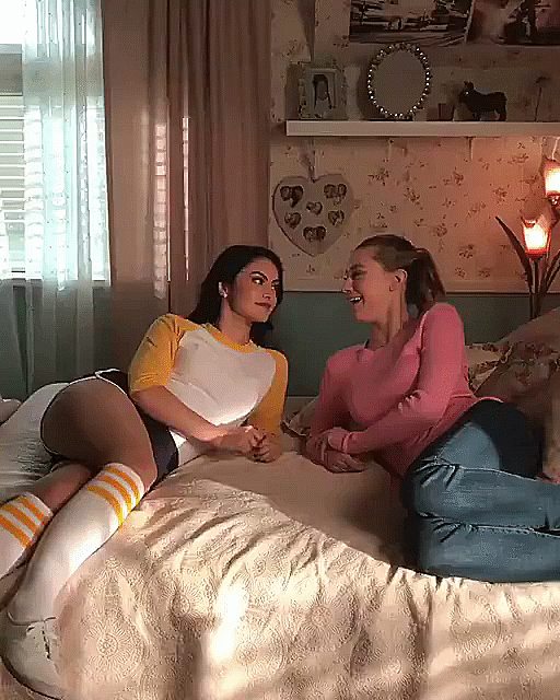 Lili Reinhart And Camila Mendes As Betty And Veronica Gifs