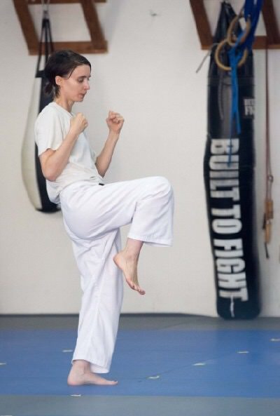 Rooney Mara Practicing Martial Arts