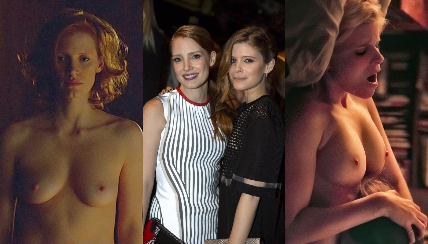 Jessica Chastain And Kate Mara - Famous Nipple