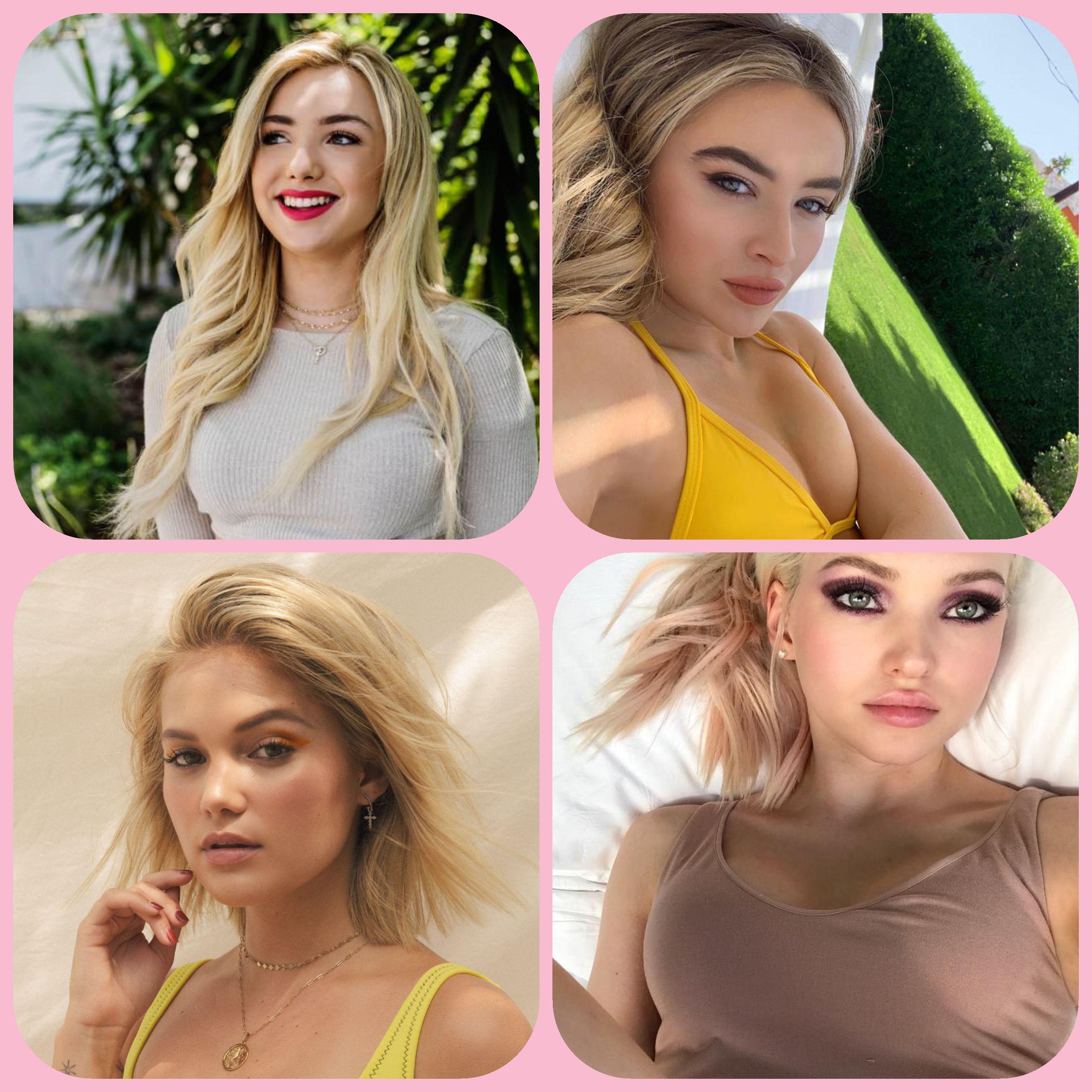 Which Blonde Babe Do You Prefer? Peyton List/ Sabrina Carpenter/ Olivia Holt/ Dove Cameron