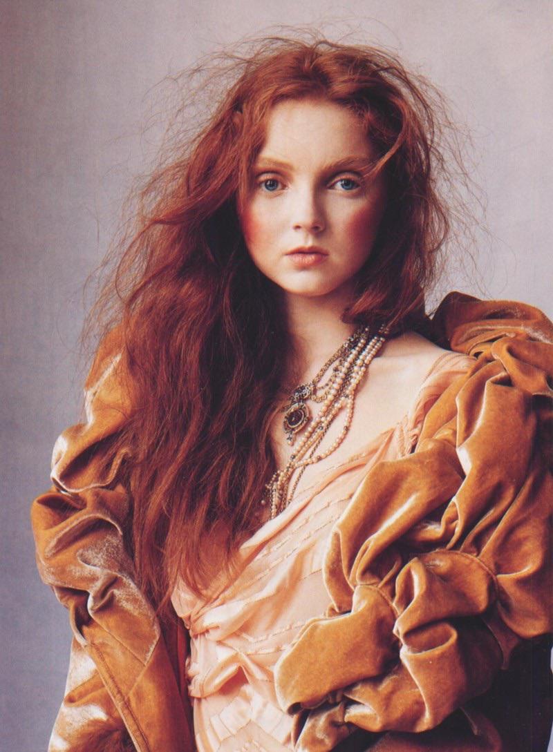 Lily Cole By Irving Penn .