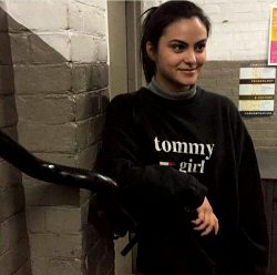 Camila Mendes Wearing A Tomy Girl Shirt