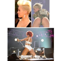 Can 19 Year Old Miley Compete With 21 Year Old Rihanna? Which Booty You Bringing Home For The Night