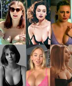 Cleavage Queens: Alexandra Daddario, Emilia Clarke, Lili Reinhart, Maya Hawke, Sydney Sweeney & Scarlett Johansson