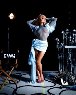 Emma Mackey And See Through Dress