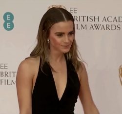 Emma Watson Arriving At BAFTAs