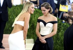 Emma Watson Checking Out Margot Robbie’s Cleavage