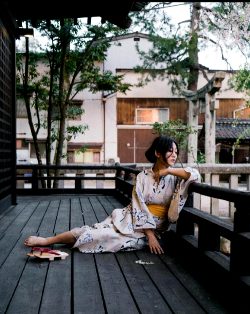 Karen Fukuhara On A Balcony