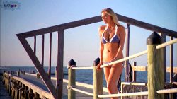 Kate Upton Looking Hot On A Boardwalk