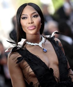 Naomi Campbell At The Cannes Film Festival 2022, Wearing Serpenti Ocean Treasure Necklace By Bulgari.