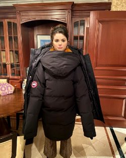 Selena Gomez Inside A Jacket