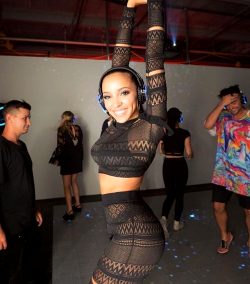 Tinashe At NYFW In A Sheer Outfit